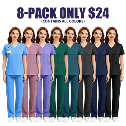 Women's 2-Piece 4-Way Stretch Scrub Sets