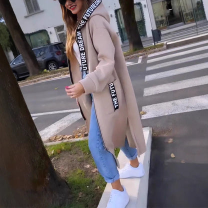 💃Oversize-Kapuzen-Sweatshirt-Mantel für Damen